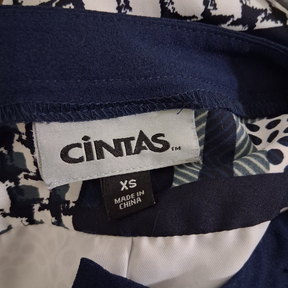 Cintas Black And White Patchwork Patterned Dress … - image 4